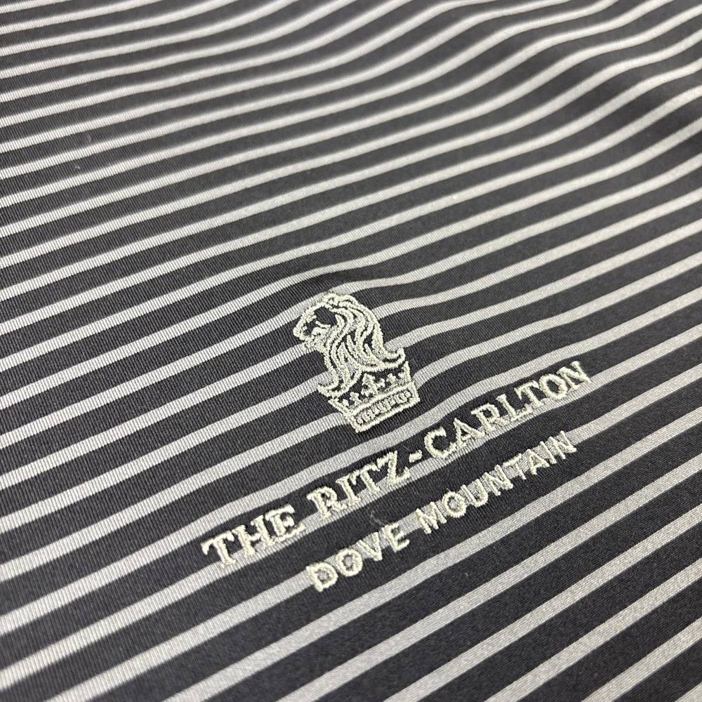 RITZ CARLTON Dove Mountain Performance Polo Shirt Mens Large Black Straight Down - Picture 3 of 15
